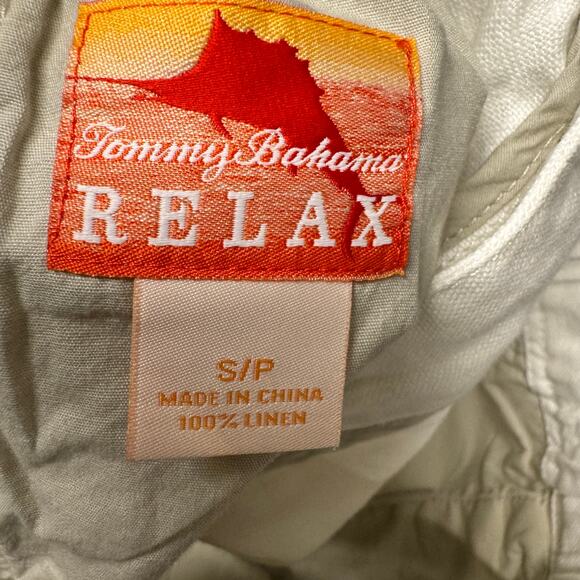 Tommy Bahama Linen Pants Mens Small (30x34 ACTUAL) Stretch White Coastal RELAX - Picture 4 of 8